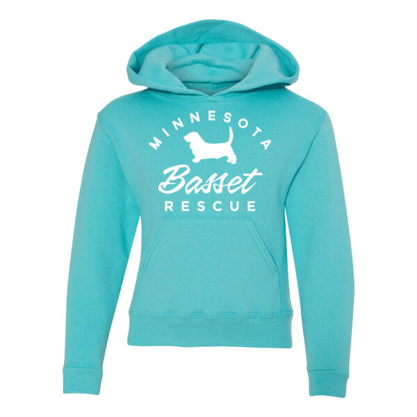 JERZEES - NuBlend® Youth Hooded Sweatshirt - Printed Logo Thumbnail