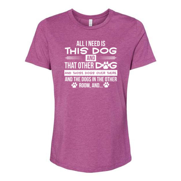 Bella+Canvas Women's Relaxed Fit Heather CVC Tee - Printed Logos Thumbnail