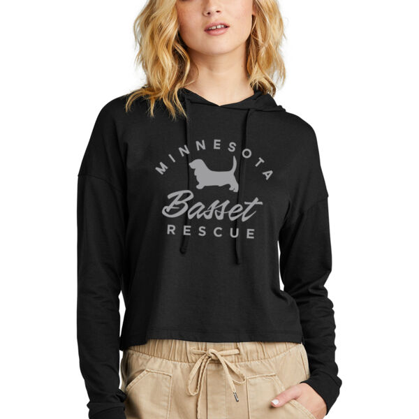 District® Women’s Perfect Tri® Midi Long Sleeve Hoodie - Printed Logo Thumbnail